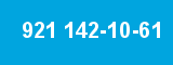 921 142-10-61 921 142-10-61